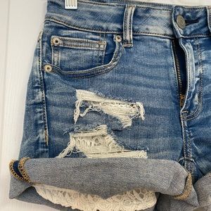 High-Waisted Denim Shorts